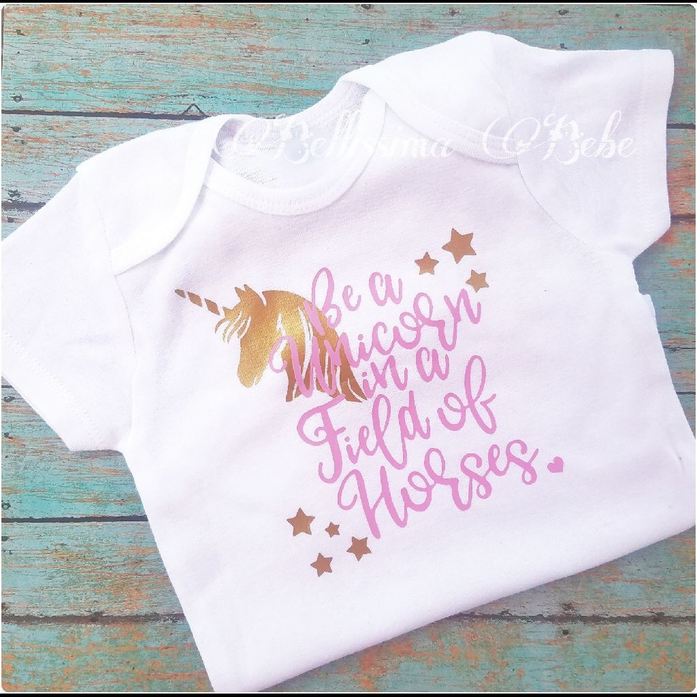 24 mo NEW unicorn horse bodysuit handmade